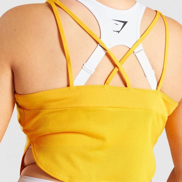 Gymshark | Mustard Camisole Lightweight Strappy Crop Top - Picture 6 of 6
